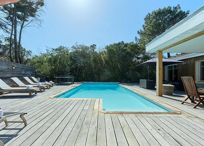Rose - Au Cœur Du Ferret Avec Piscine Privée
